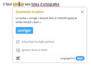 correcteur orthographe article blog