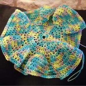 Fleur de douche tawashi crochet5