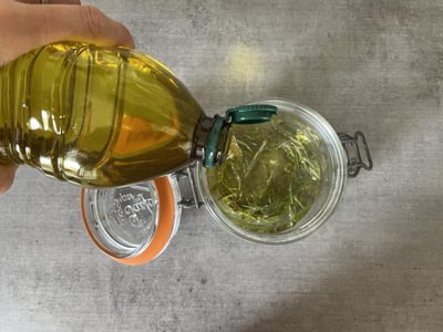 huile olive et romarin